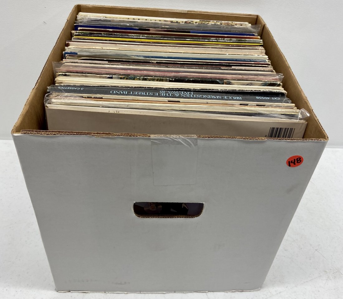 Good group of aprox.. 62 assorted 33 RPM records: Good group of assorted records including: Sting, Van Morrison, Eric Clapton, Bob Seger, Eagles, U-2, Foreiner, Rod Stewart, Eric Clapton, Jethro Tull, Jimi Hendrix etc. Aprox. 62 albums, some sets.