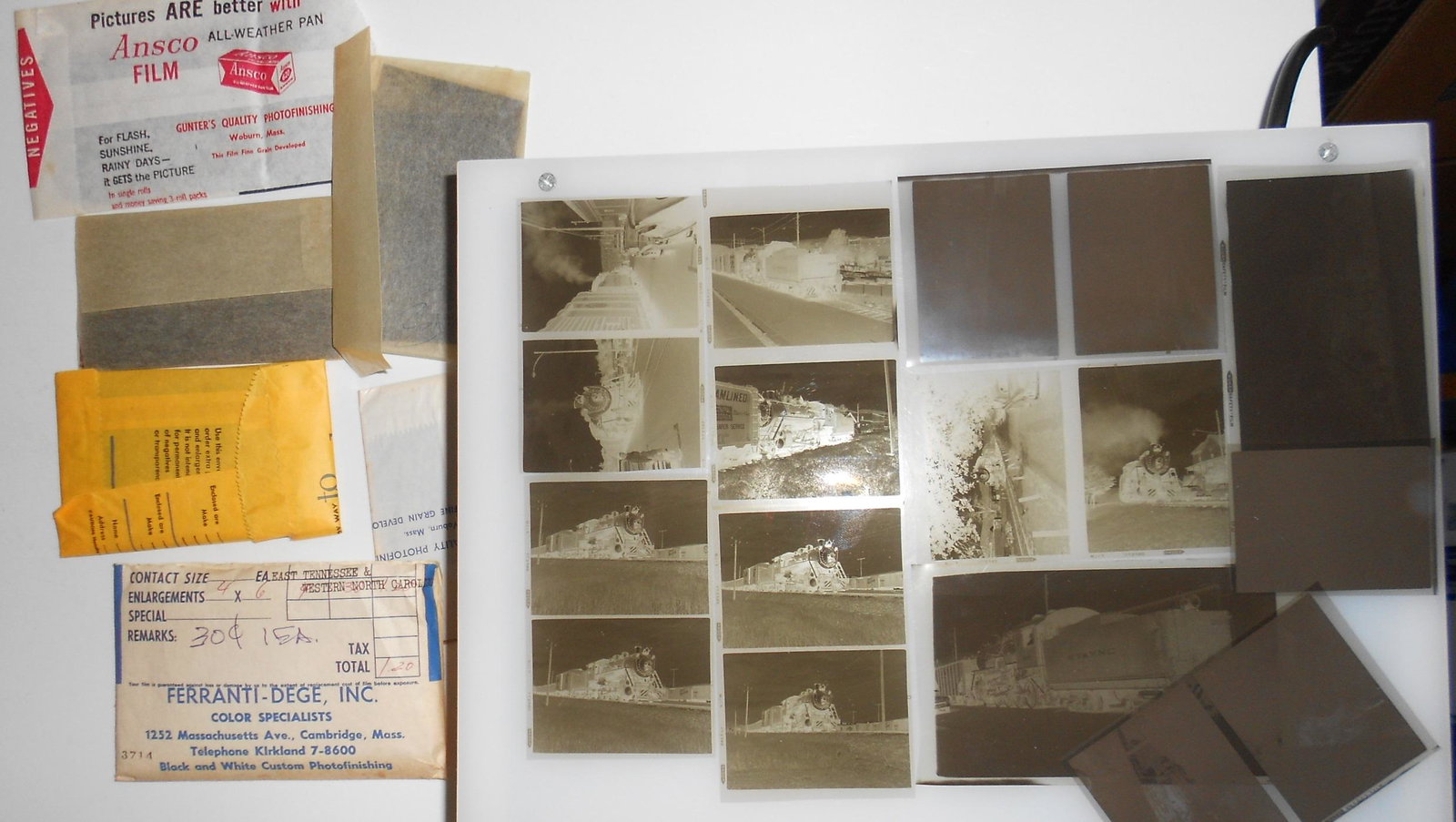 Alan Thomas Photo Negatives ET&WNC "Tweetsie" (1 of 3)