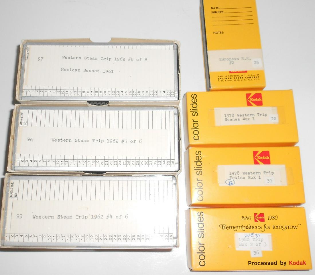 7 boxes of "36" Color Slides: 1962 Western Trip (1 of 4)