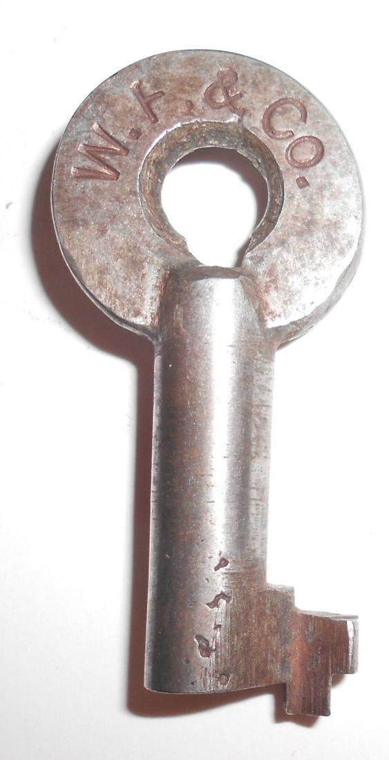 Wells Fargo & Co. Steel Hollow Barrel Key (1 of 2)