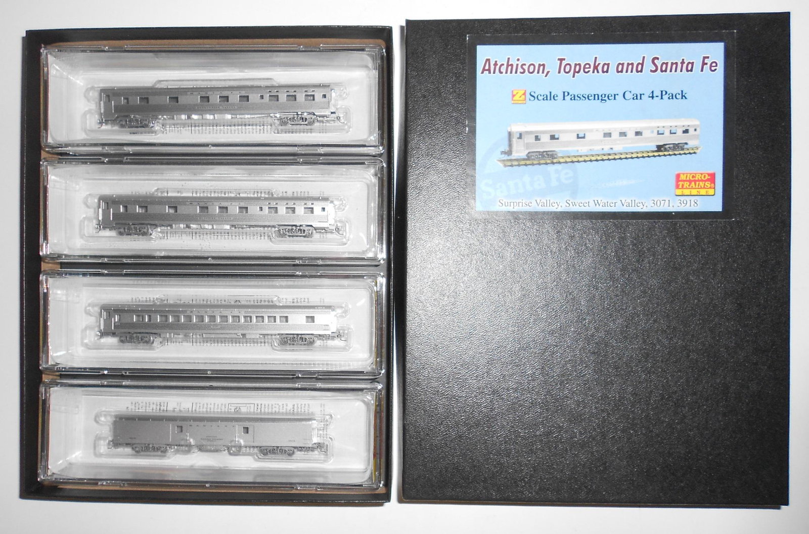 Z Scale Micro Trains Santa Fe 4 Car Passenger Set (1 of 3)