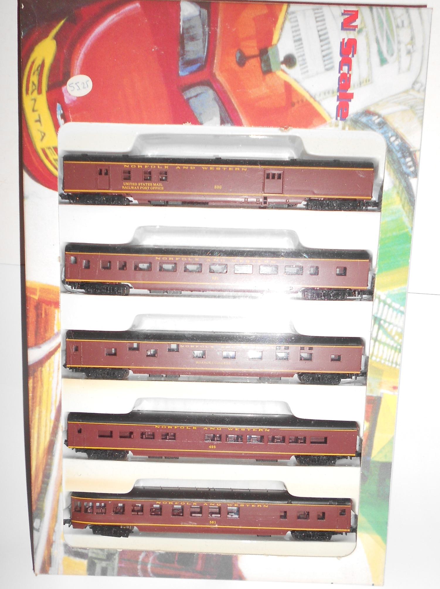 N Scale ConCor N&W Passenger Set (1 of 3)