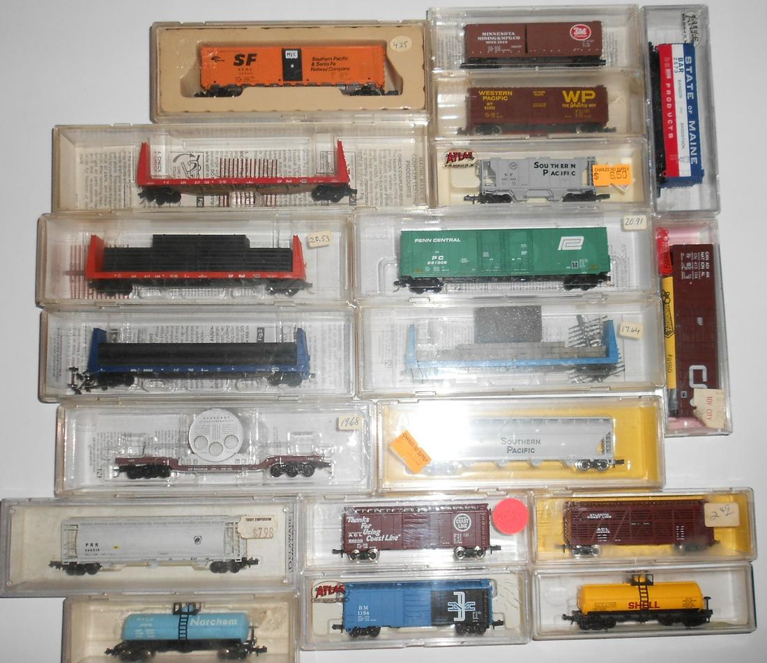 N scale cheap train cars