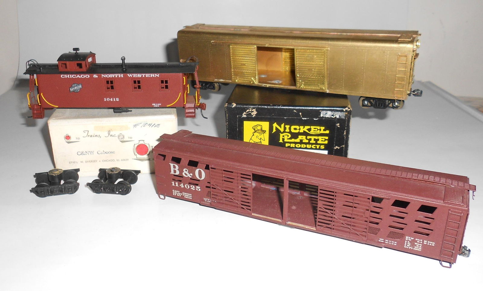 HO Brass - 3 Freight Cars: NKP, TID (1 of 3)