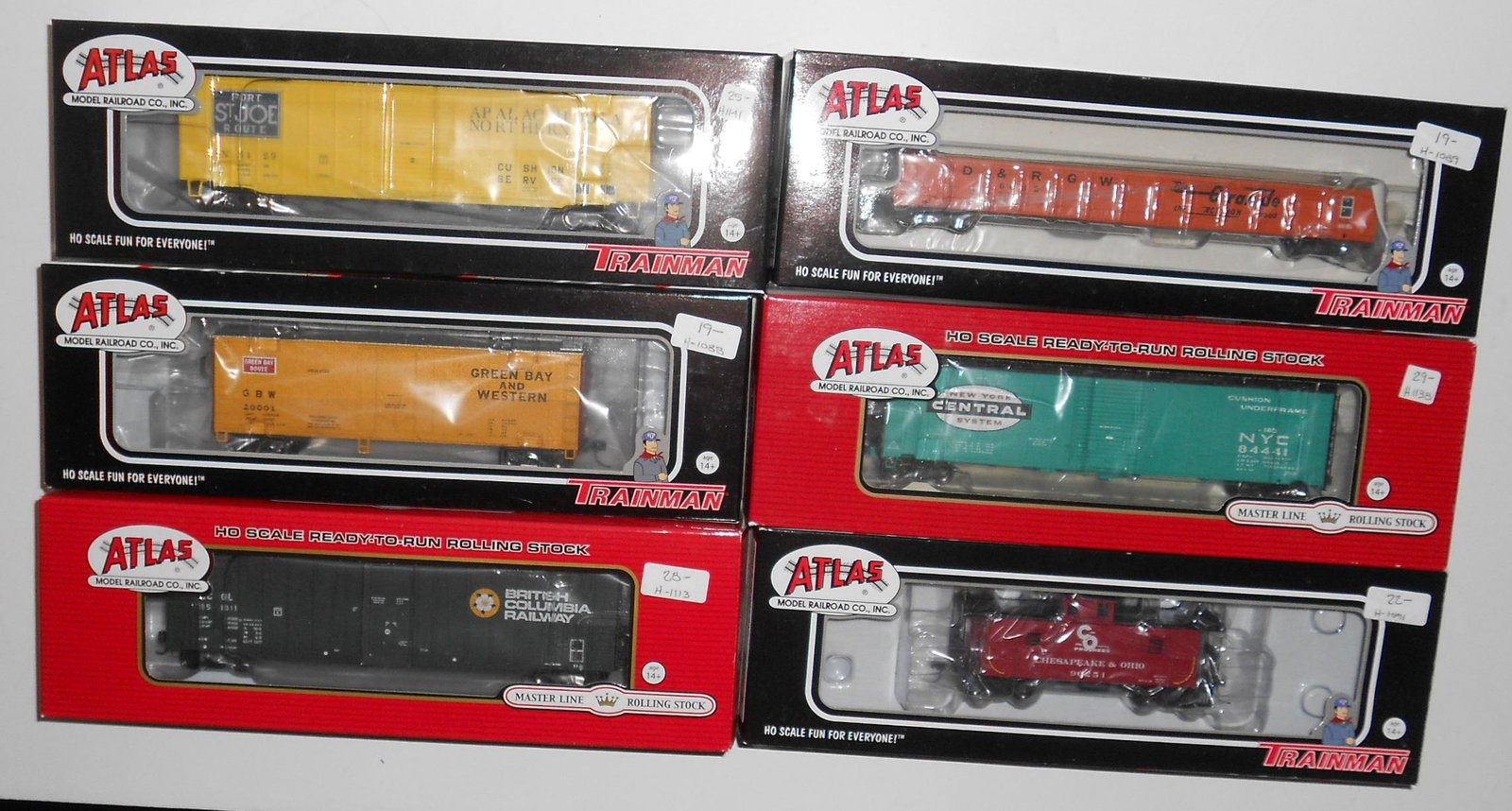 HO Scale Atlas Freight Cars RTR (6) (1 of 2)