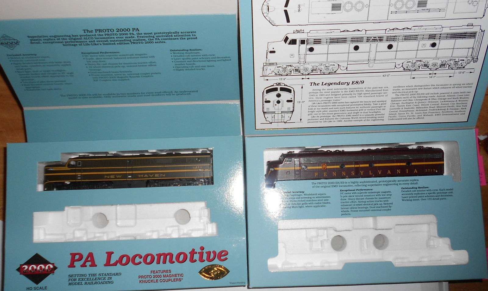 HO Scale - P2K NH PA, Pennsy E8/9 (1 of 2)