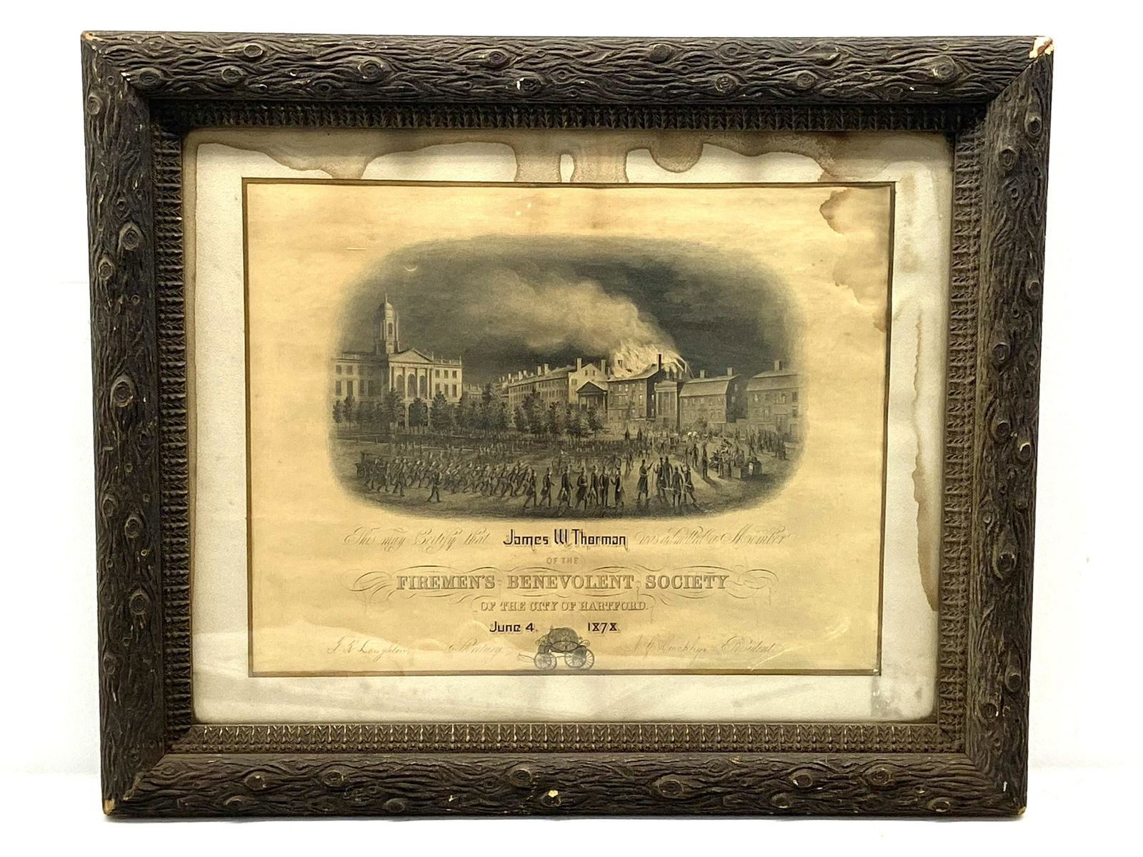 Framed Certificate (1 of 2)