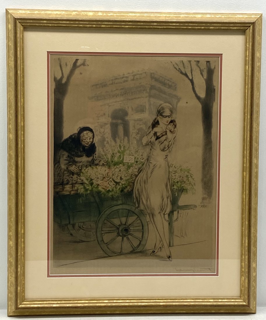 Louis Icart Signed Etching (1 of 6)