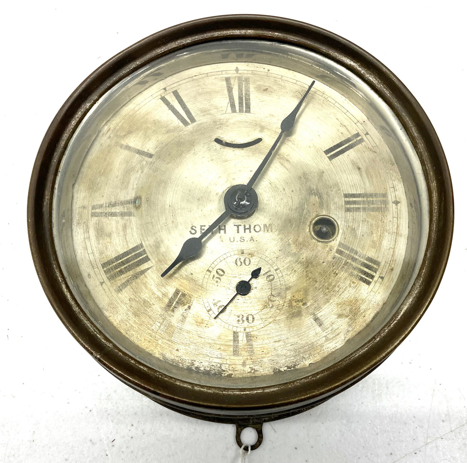 Seth Thomas Ships Clock: Seth Thomas Ships Clock 6.5" Diameter