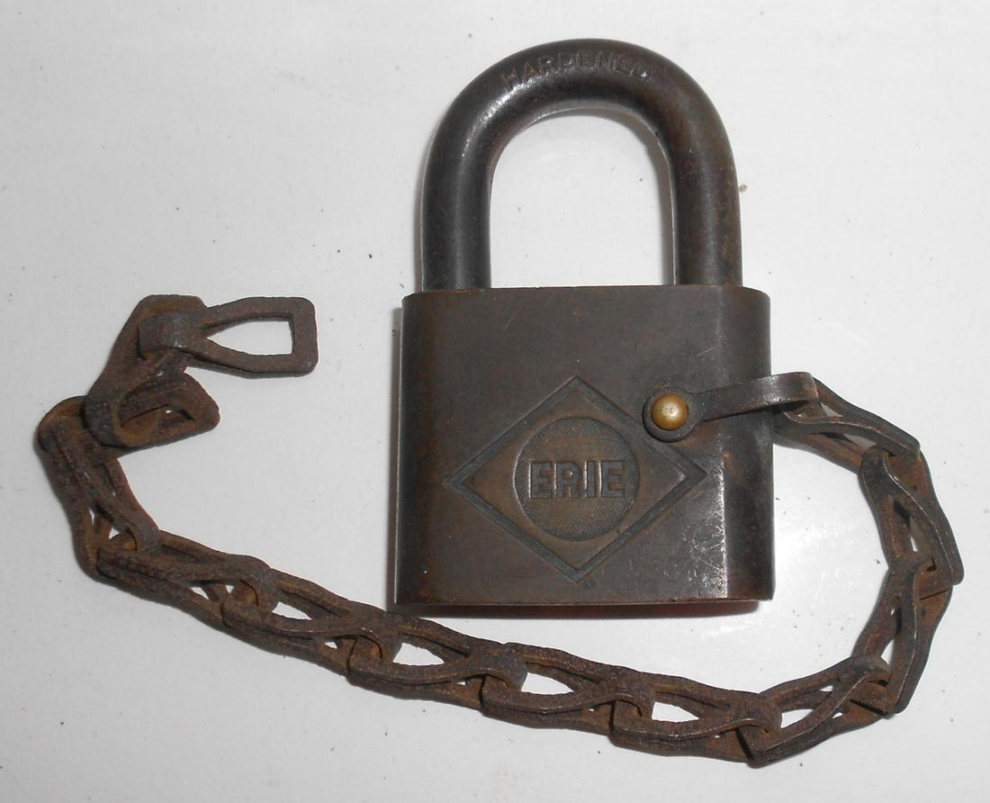 Erie Brass Lock with Diamond Logo (1 of 3)