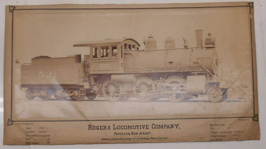 Rogers Photograph Kcstj&cb 31" X 17" Mounted