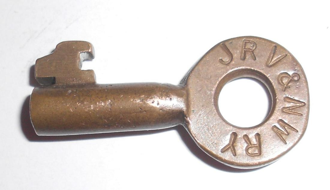 JRV&NW RY Bohannan Brass Switch Key (1 of 2)