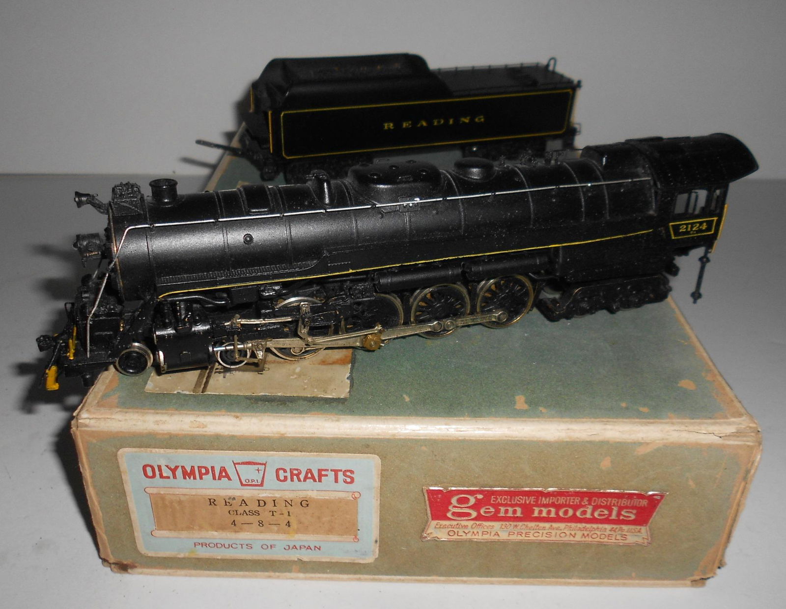 HO Brass - Gem Reading T-1 Loco c/p 4-8-4 (1 of 5)