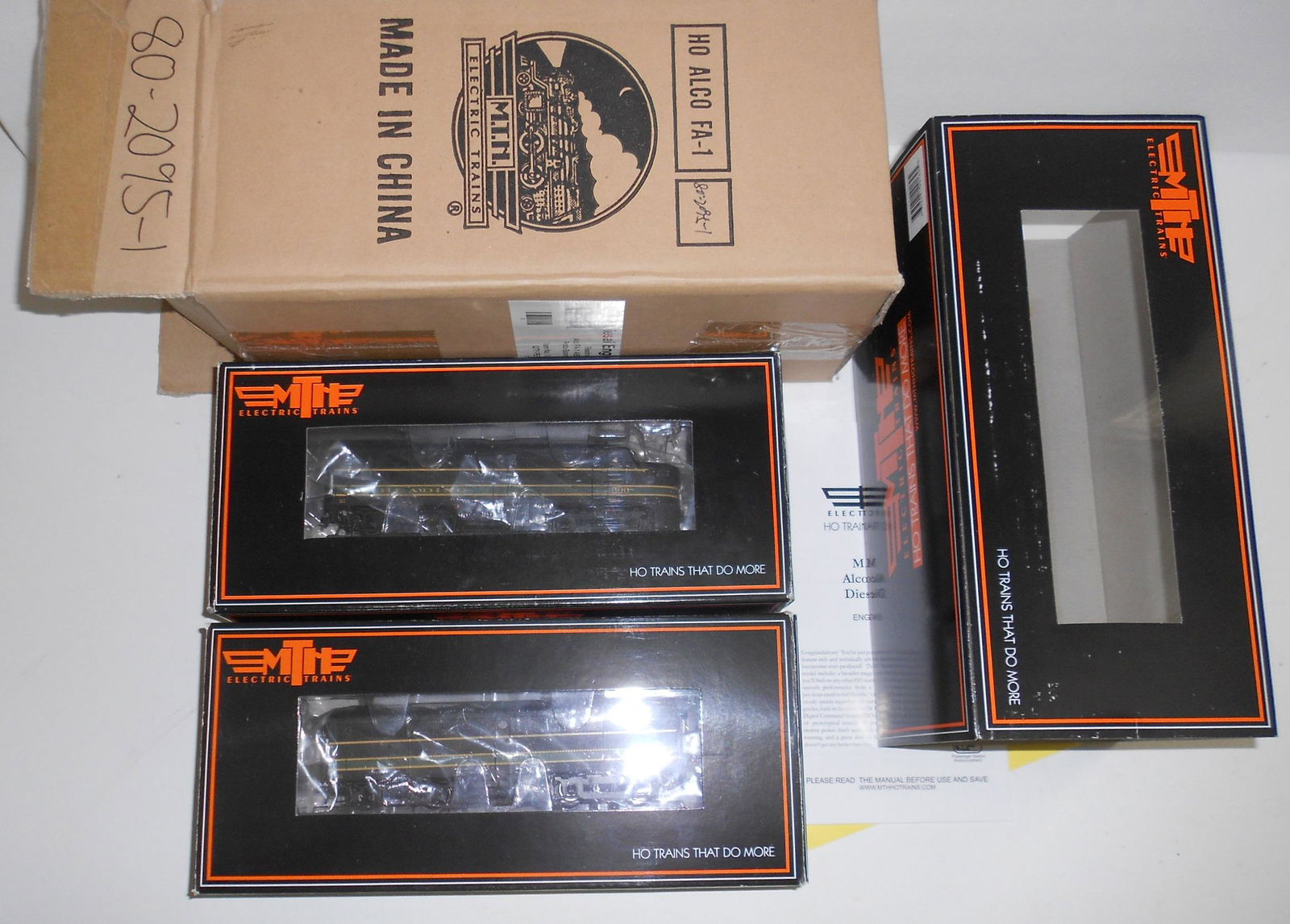 HO Scale MTH Reading FA&B Diesels DCC Sound (1 of 3)