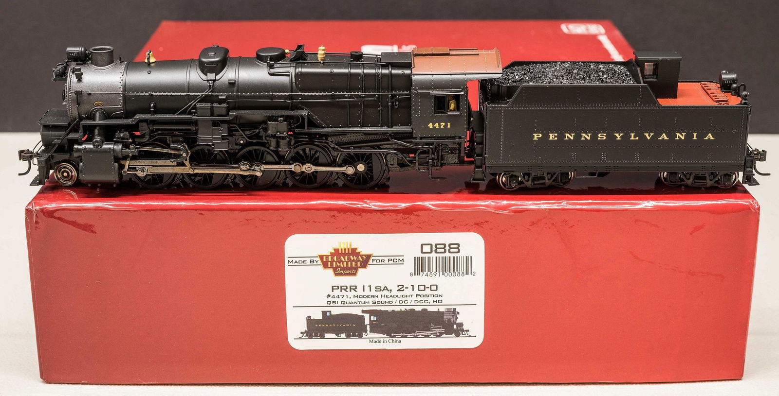 HO Scale Broadway Ltd Pennsy 2-10-0 "088" DCC/Sound (1 of 3)