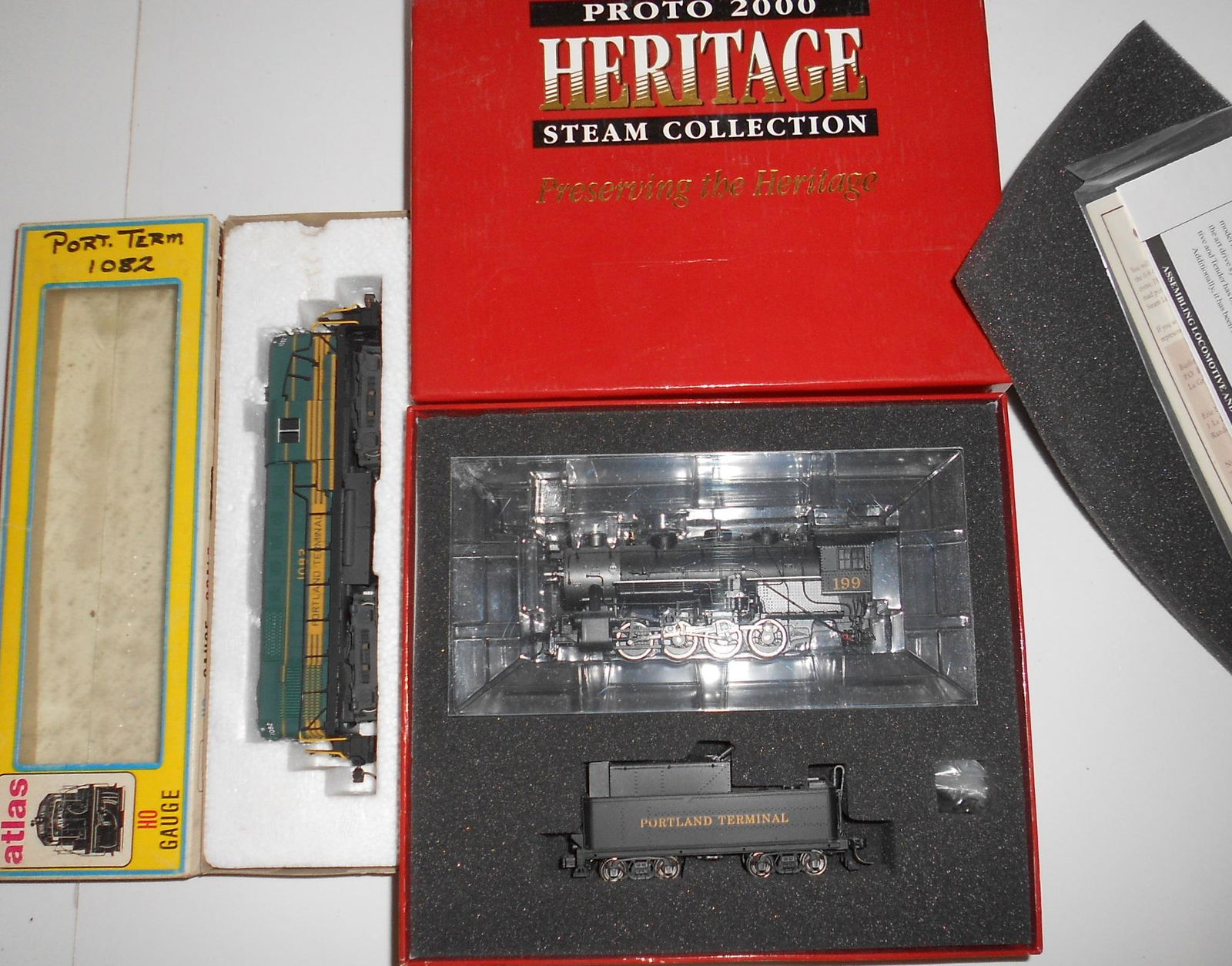 HO Scale Locomotives - 2 Custom Painted Portland Terminal (1 of 3)