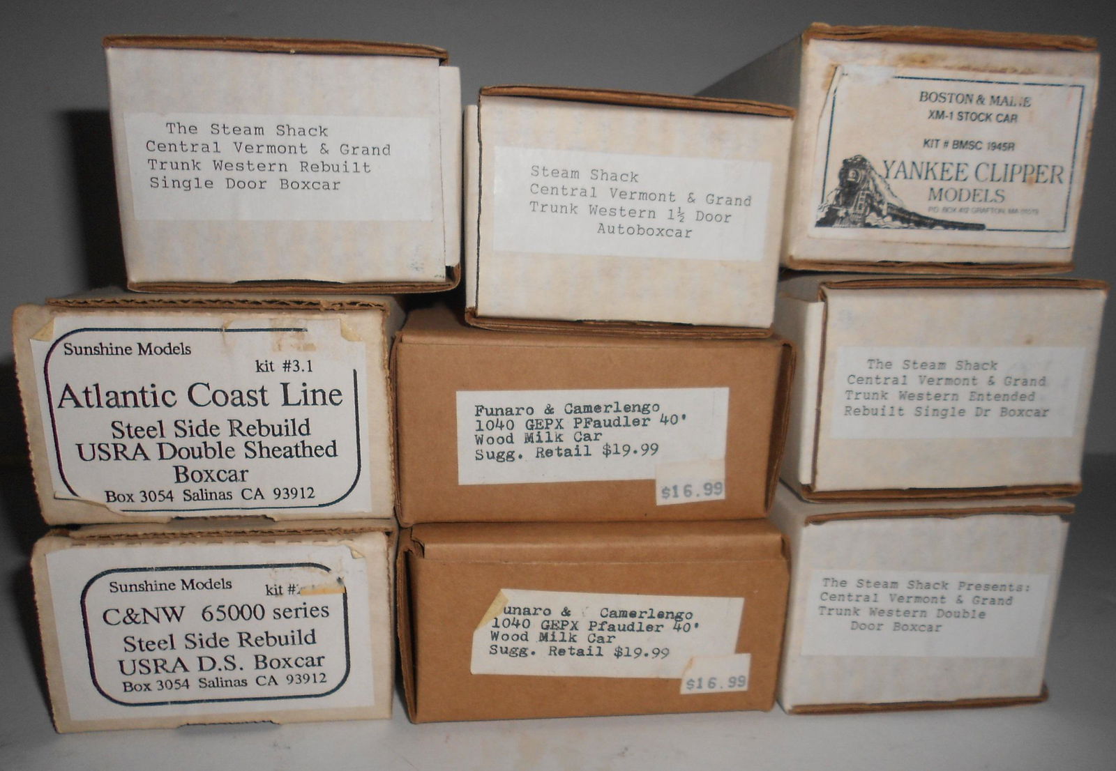 HO Scale Craftsman Car Kits: Sunshine, F&C (9) (1 of 1)