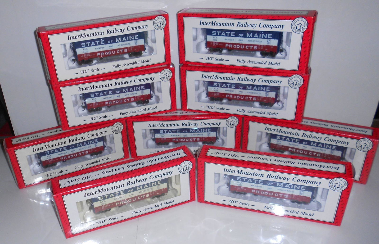 HO Scale 9 Intermountain Bangor & Aroostook Box Cars (1 of 2)