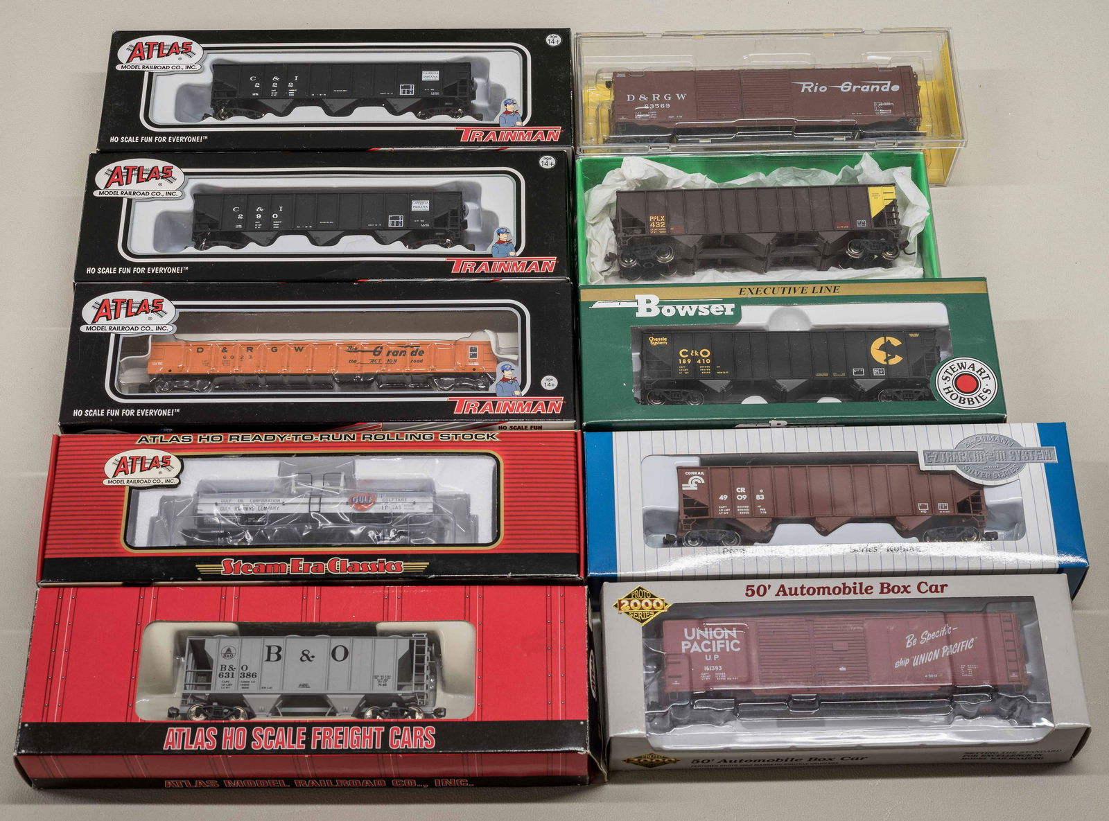 HO Scale Freight Cars (10) Ready to Run (1 of 2)