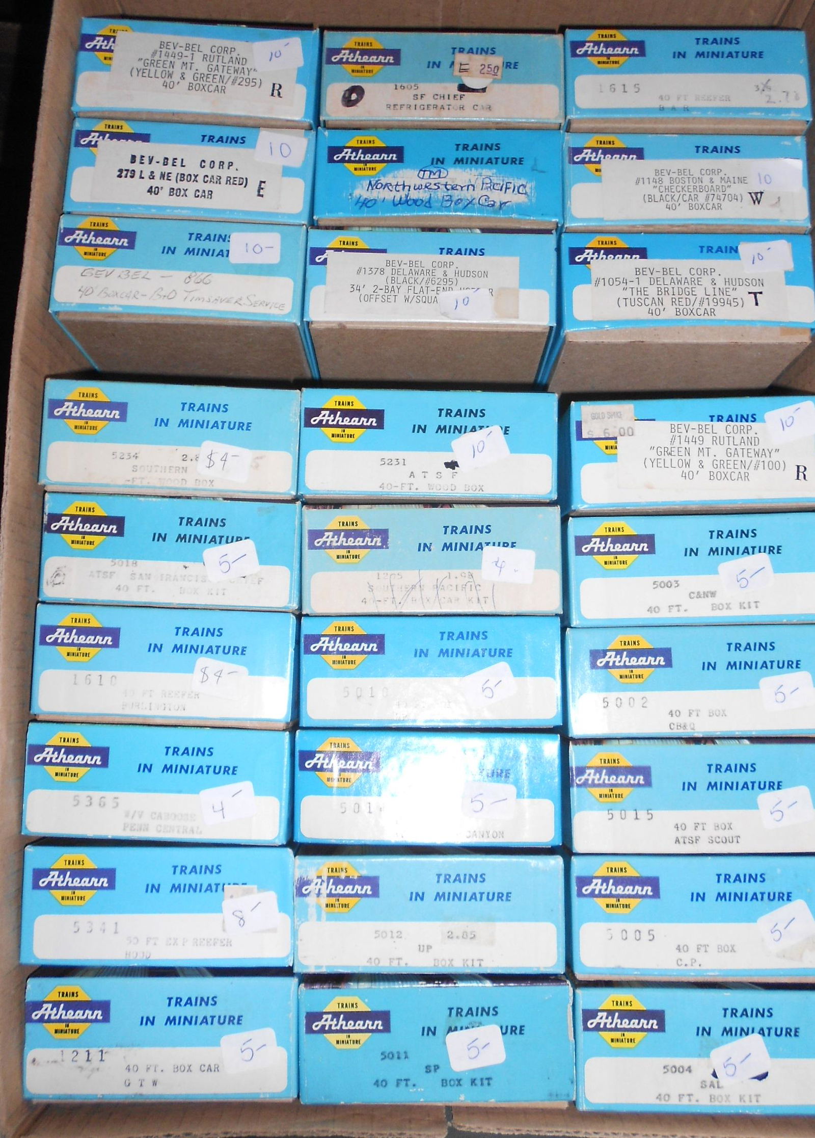 HO Scale Bev Bel & Athearn Freight Cars (27) (1 of 2)