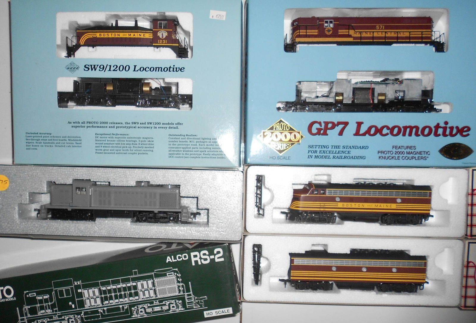 HO Scale Locomotives - 5 New England Kato, P2k, Itm (1 of 3)