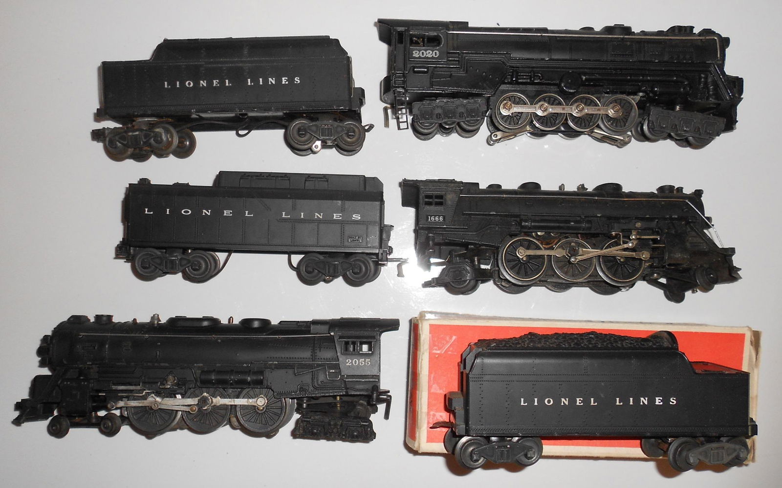 Lionel 3 Steam Locomotives: 2020, 1666, 2055 (1 of 3)