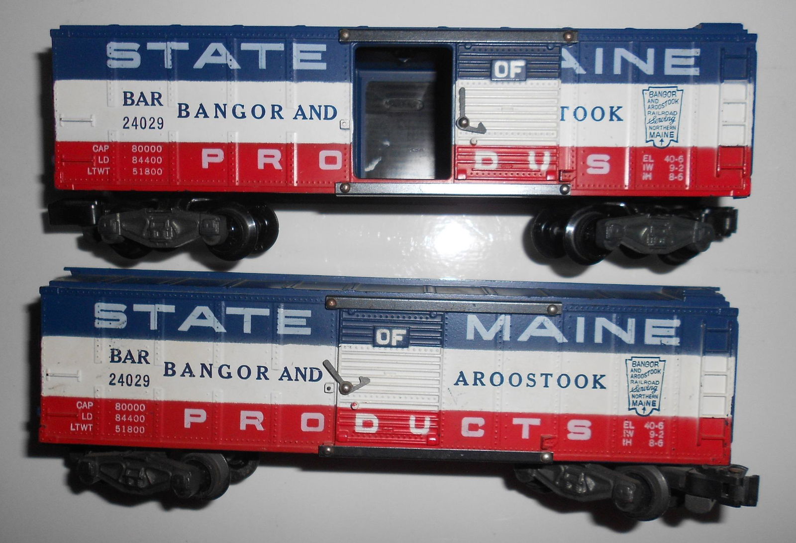 American Flyer 24029 (2) Bangor & Aroostook Potato Cars (1 of 3)