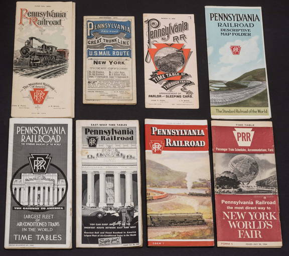 8 Pennsylvania Railroad Timetables 18761966 (0186) on Oct 15, 2022