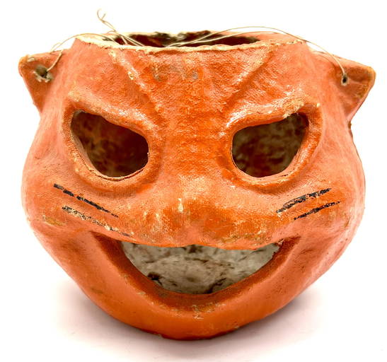 Paper Mache Halloween Cat (0038) on Jan 21, 2023 Brookline Auction