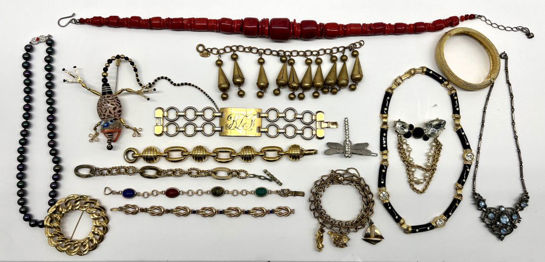 large group of Costume Jewelry, most signed. (1 of 6)