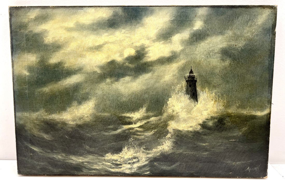 Signed Oil on Canvas Painting (1 of 2)