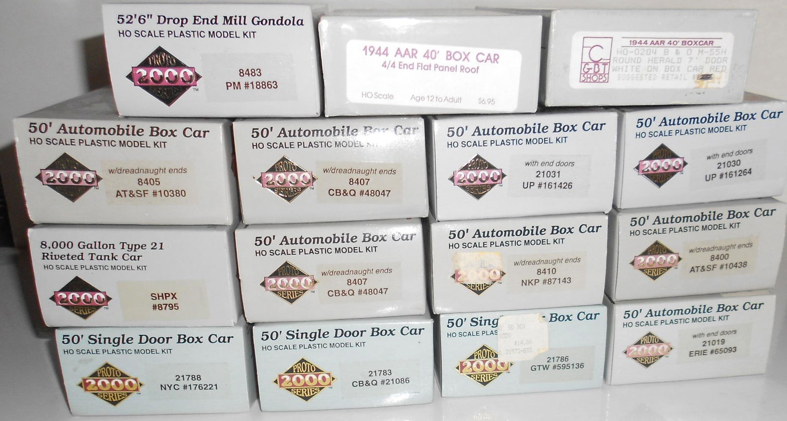 HO Scale 15 Car Kits: P2K, C&BT (1 of 1)