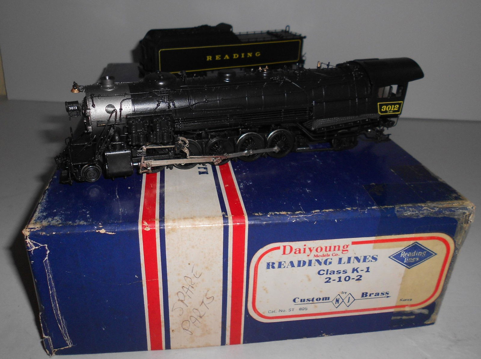 HO Brass - NJCB Reading K-1 c/p 2-10-2, #3012 (1 of 7)
