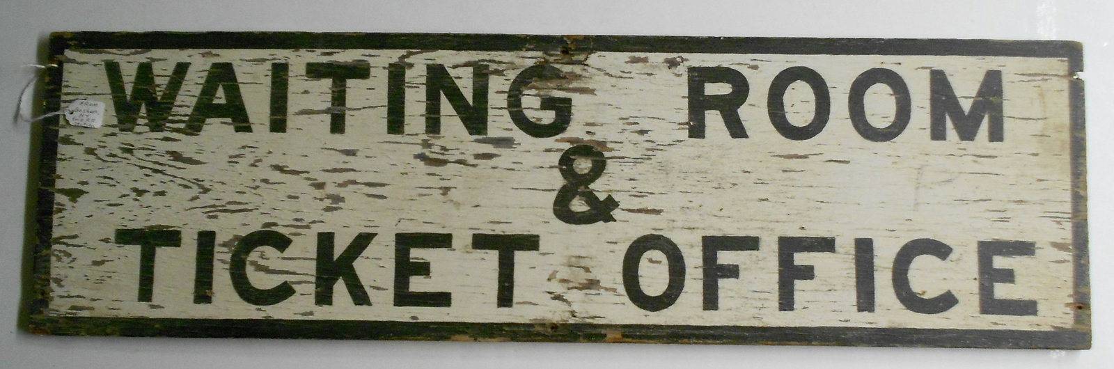 Waiting Room Wooden Sign - Erie Railroad, Goshen, NY (1 of 3)