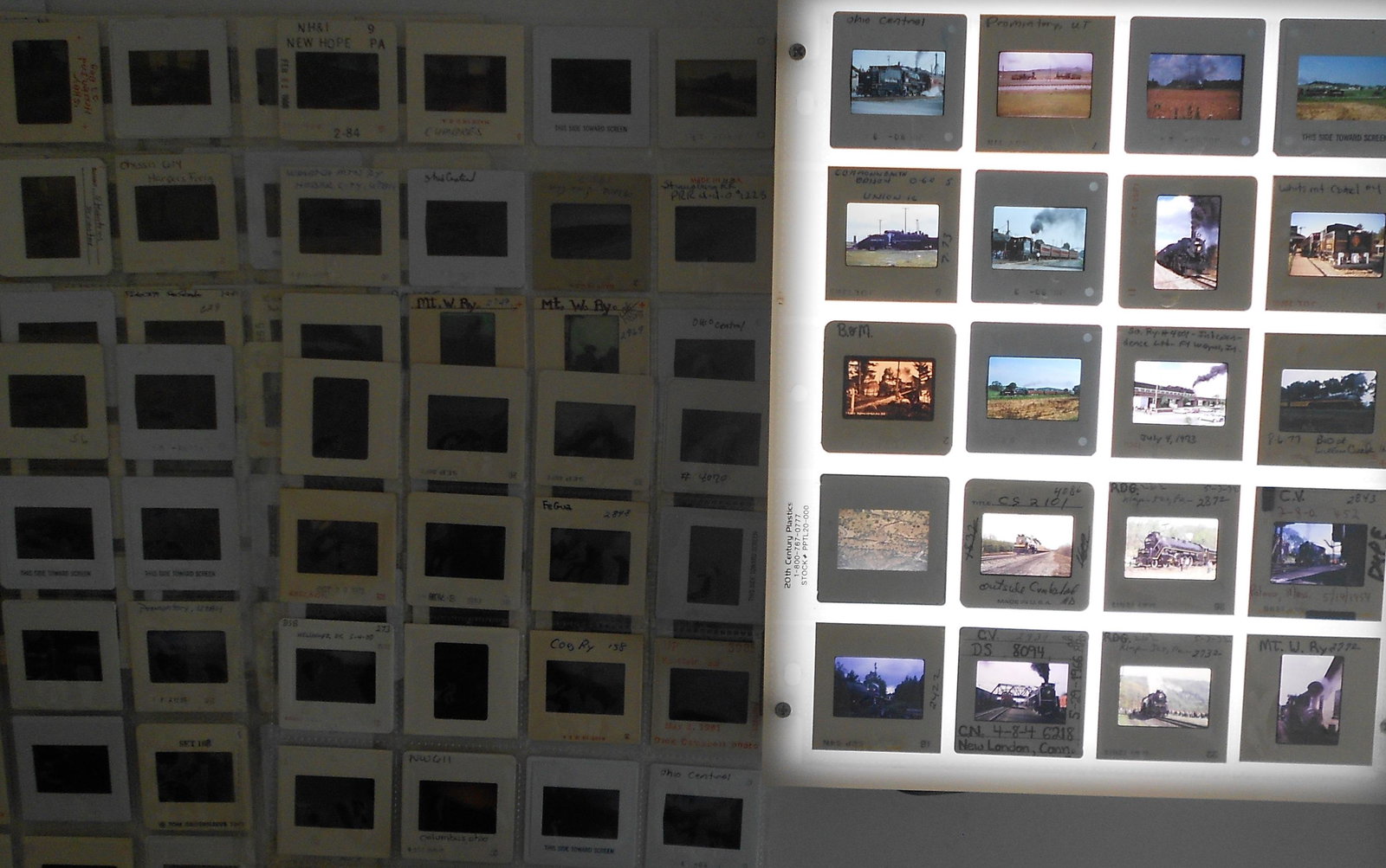 Railroad Steam Locomotives Slides (200) (1 of 4)