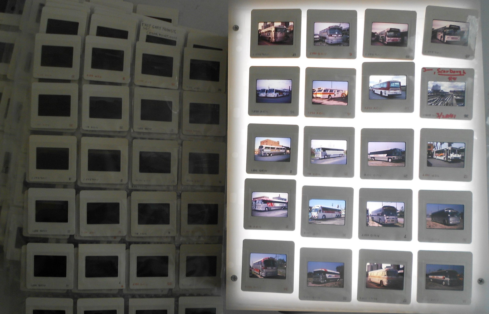 Transit Slides - Buses, Trolleys (500) mostly Buses (1 of 3)