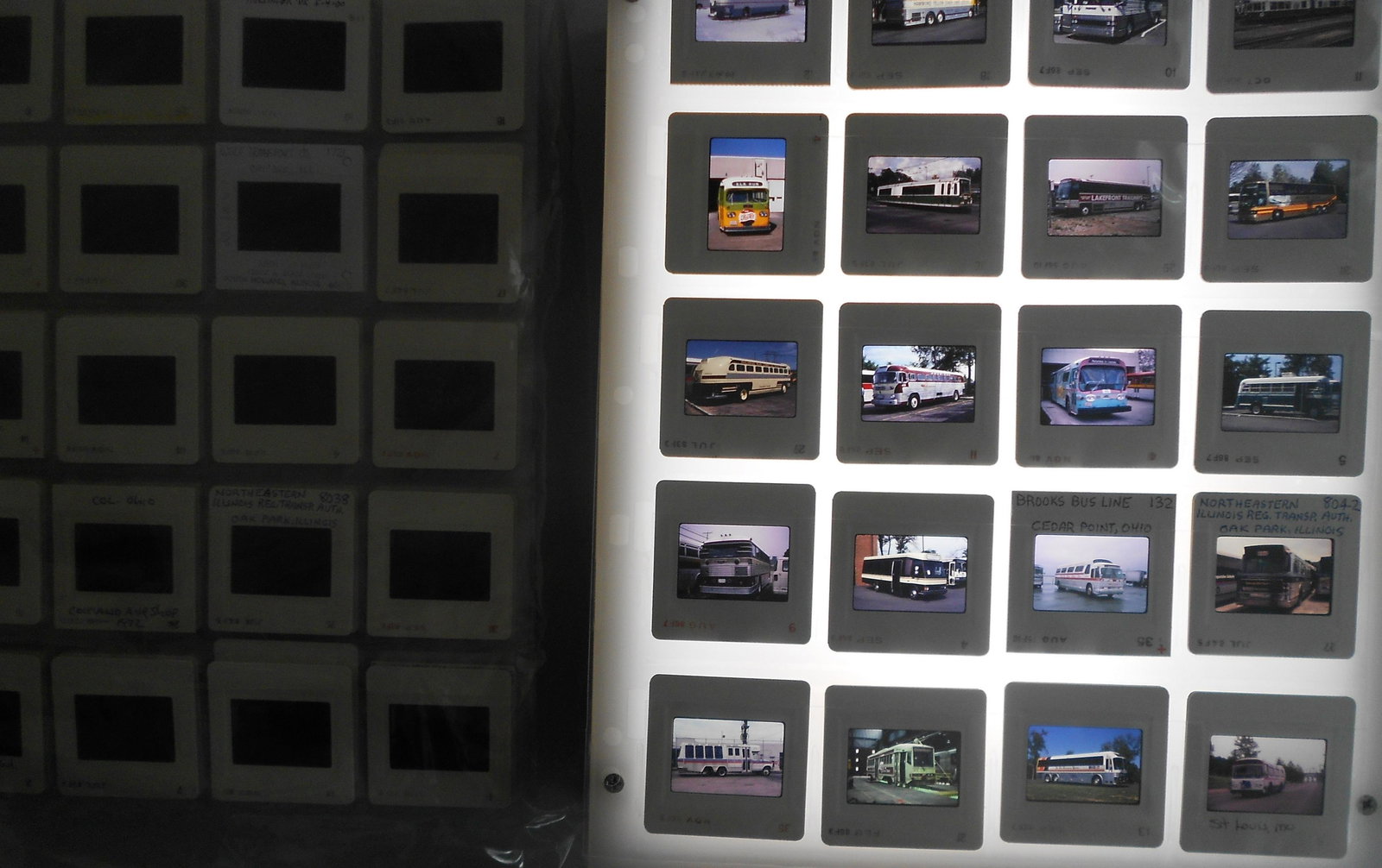 Transit Slides - Buses, Trolleys (500) mostly Buses (1 of 3)