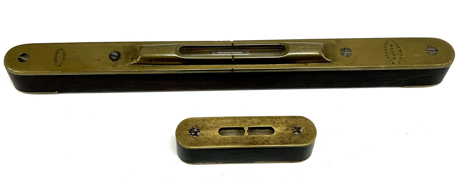 Brass and Rosewood, John Wilson Level 10", pocket level 3" (1 of 5)