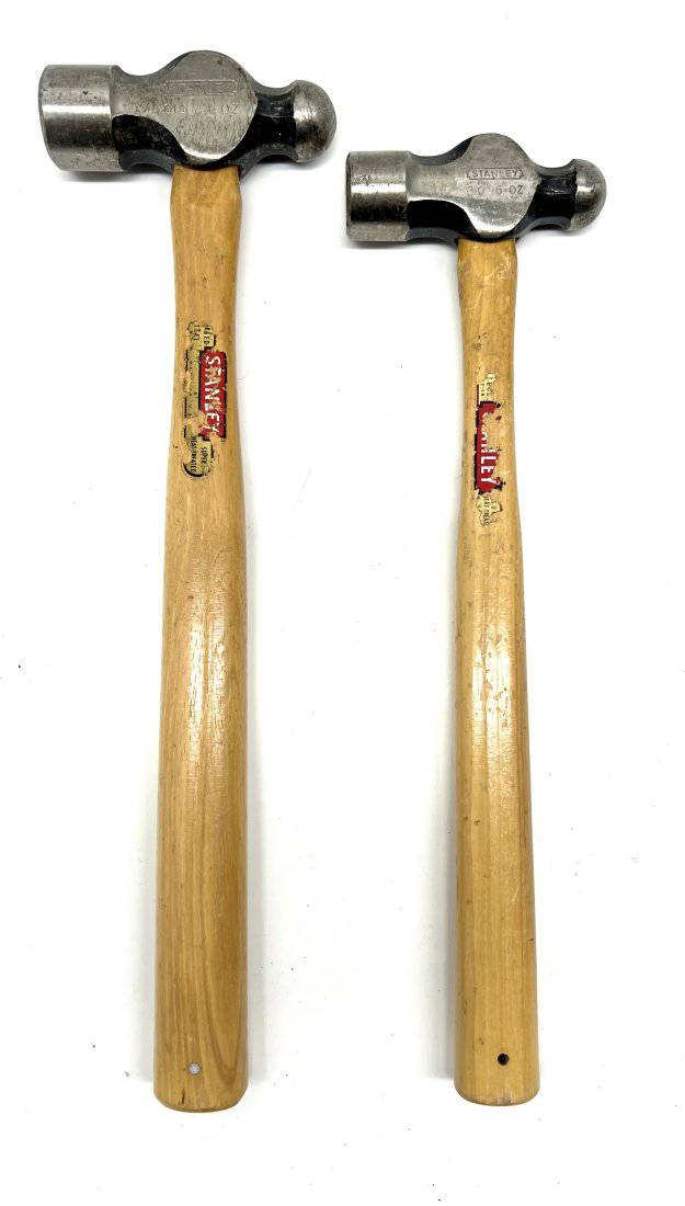 Two Stanley Ball Peen Hammers Auction