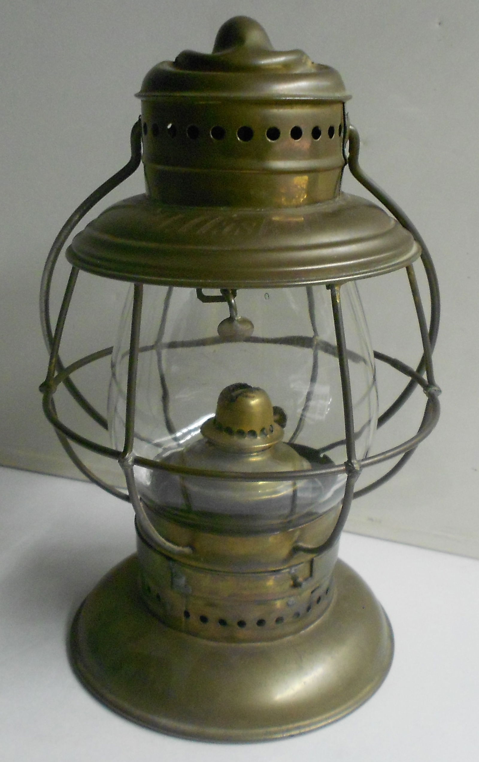 Brass Presentation Lantern "N. H. Haskell / Engineer" 1875 Patents (1 of 5)