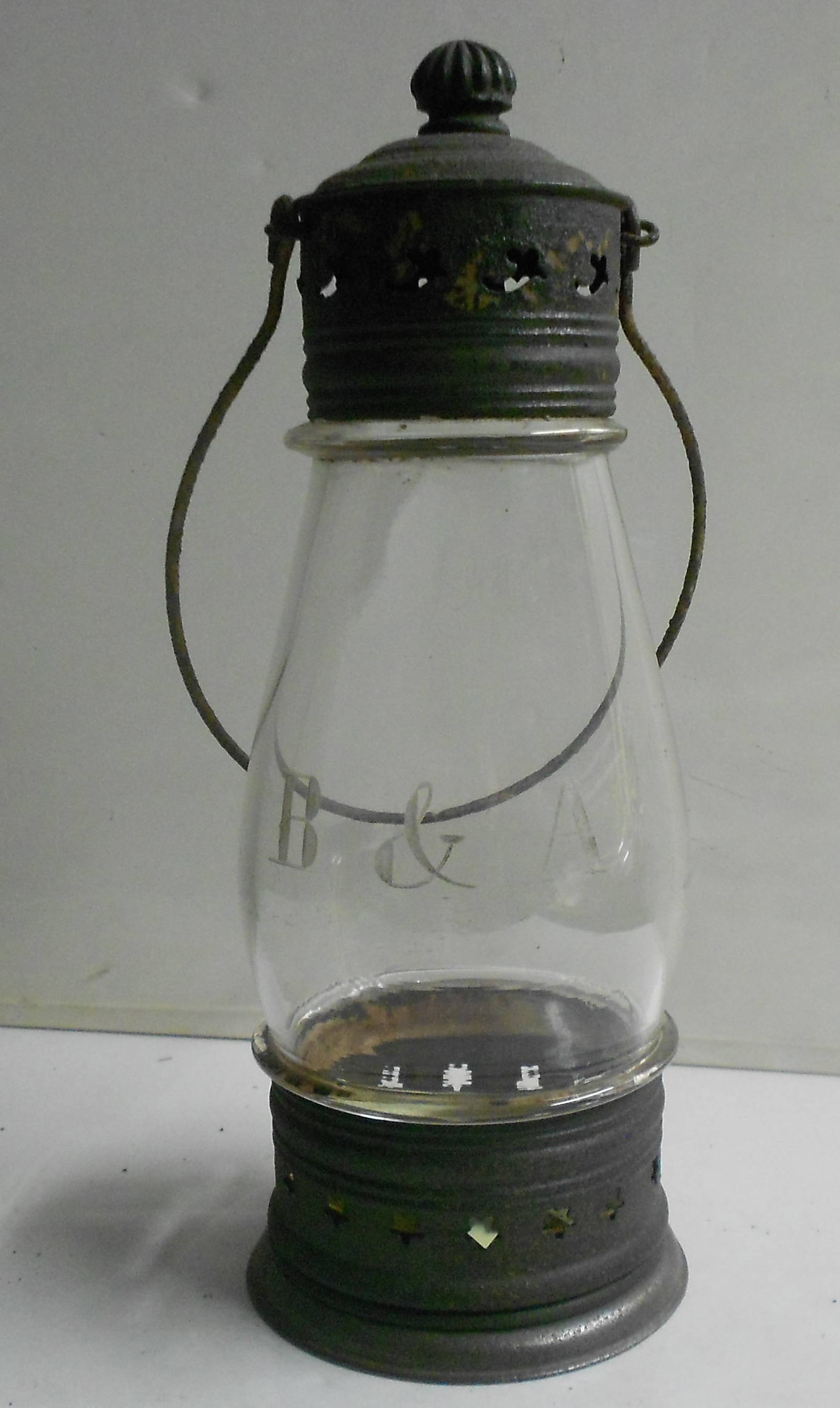 Boston & Albany Fixed Globe Lantern New England Glass Company Auction