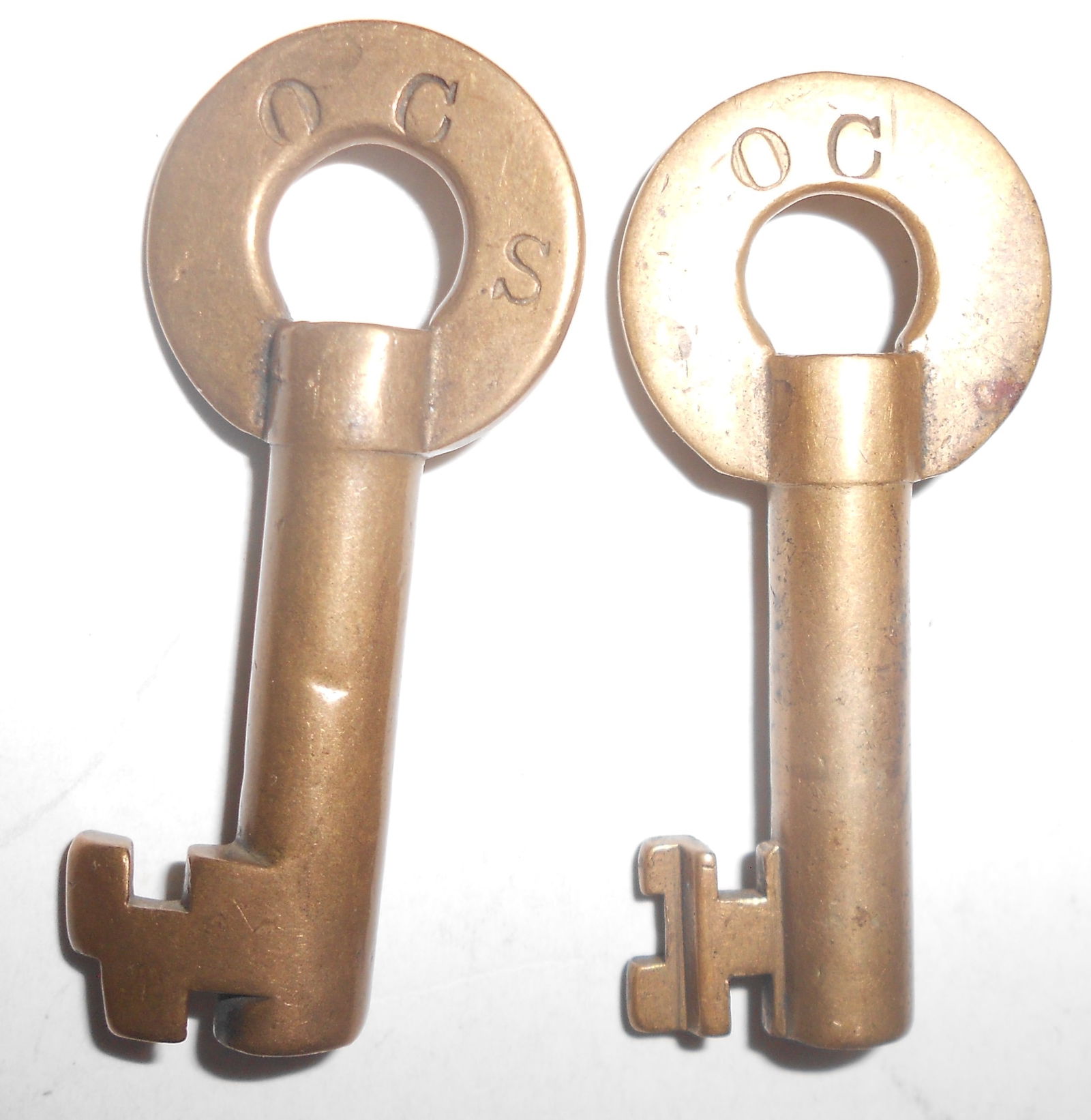 Old Colony Railroad Brass Keys (2) - Slaymaker Barry (1 of 2)