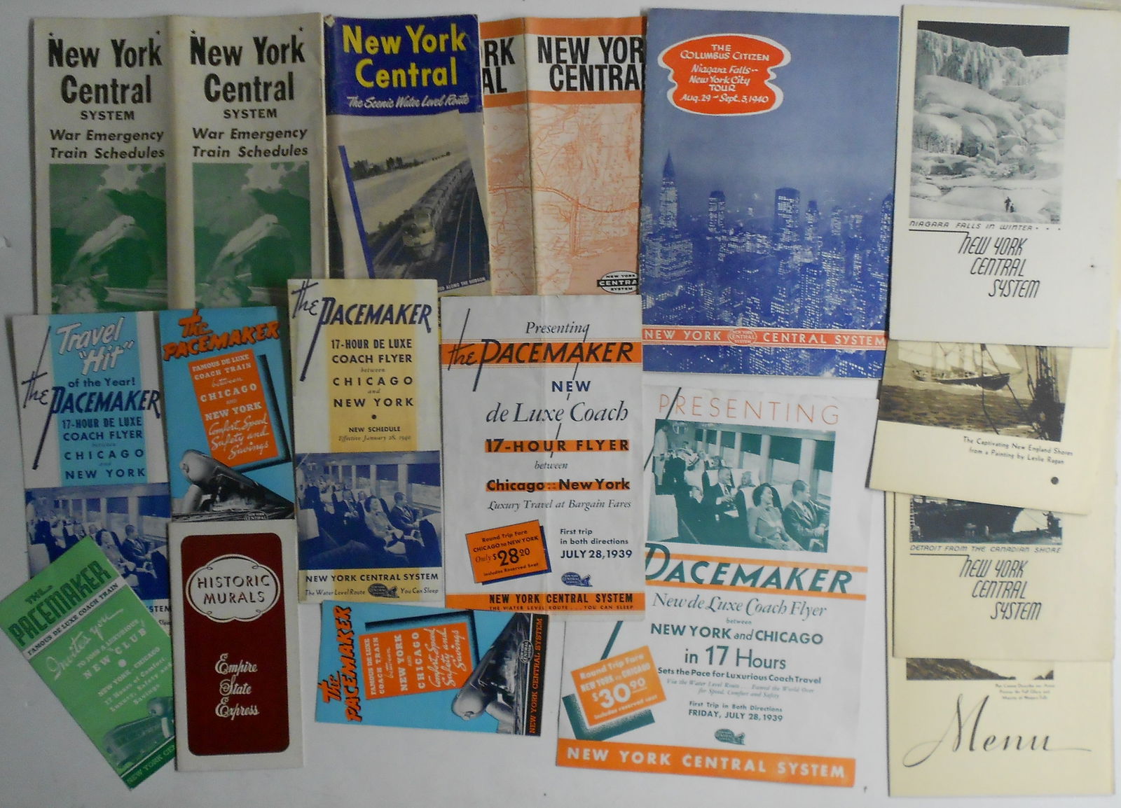 New York Central  Railroad Ephemera, Travel Folders, etc. (16) (1 of 1)