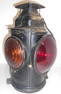 Burlington Route Caboose Tail Marker Lamp by Adlake