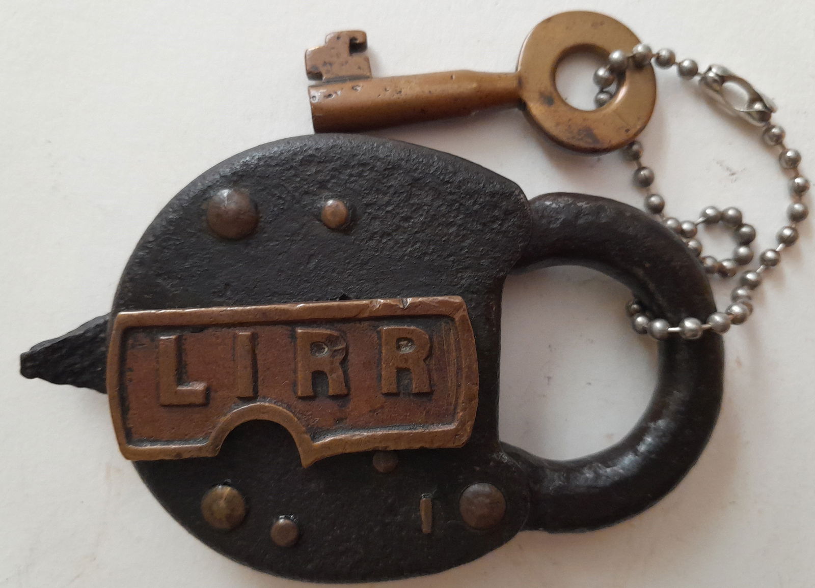 Long Island Railroad Lock Giusti Collection, Cast Dust Cover (1 of 3)