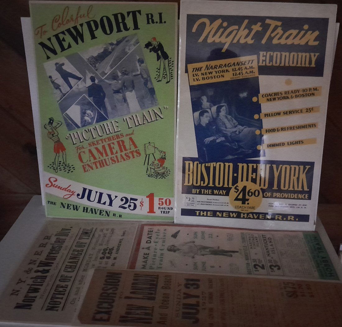 5 Posters / Broadsides - New Haven (4) Central Vermont (1) (1 of 5)