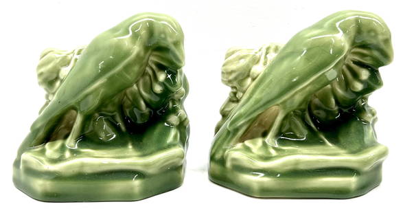 Rookwood Pottery Bookends: Pair of Rookwood pottery Bookends Numbered 2275 5"
