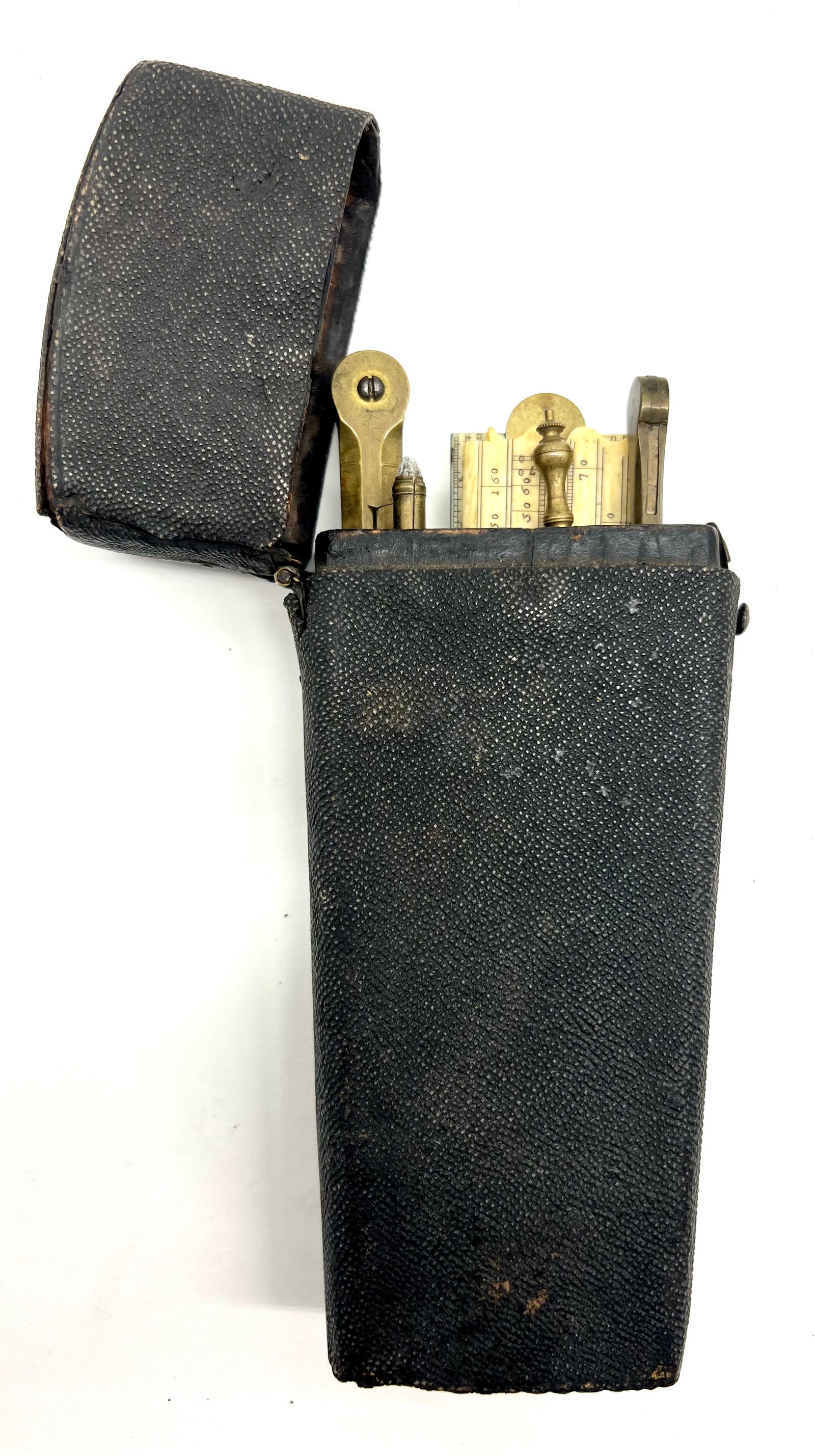 Sharkskin Etui With Drafting Tools (1 of 2)