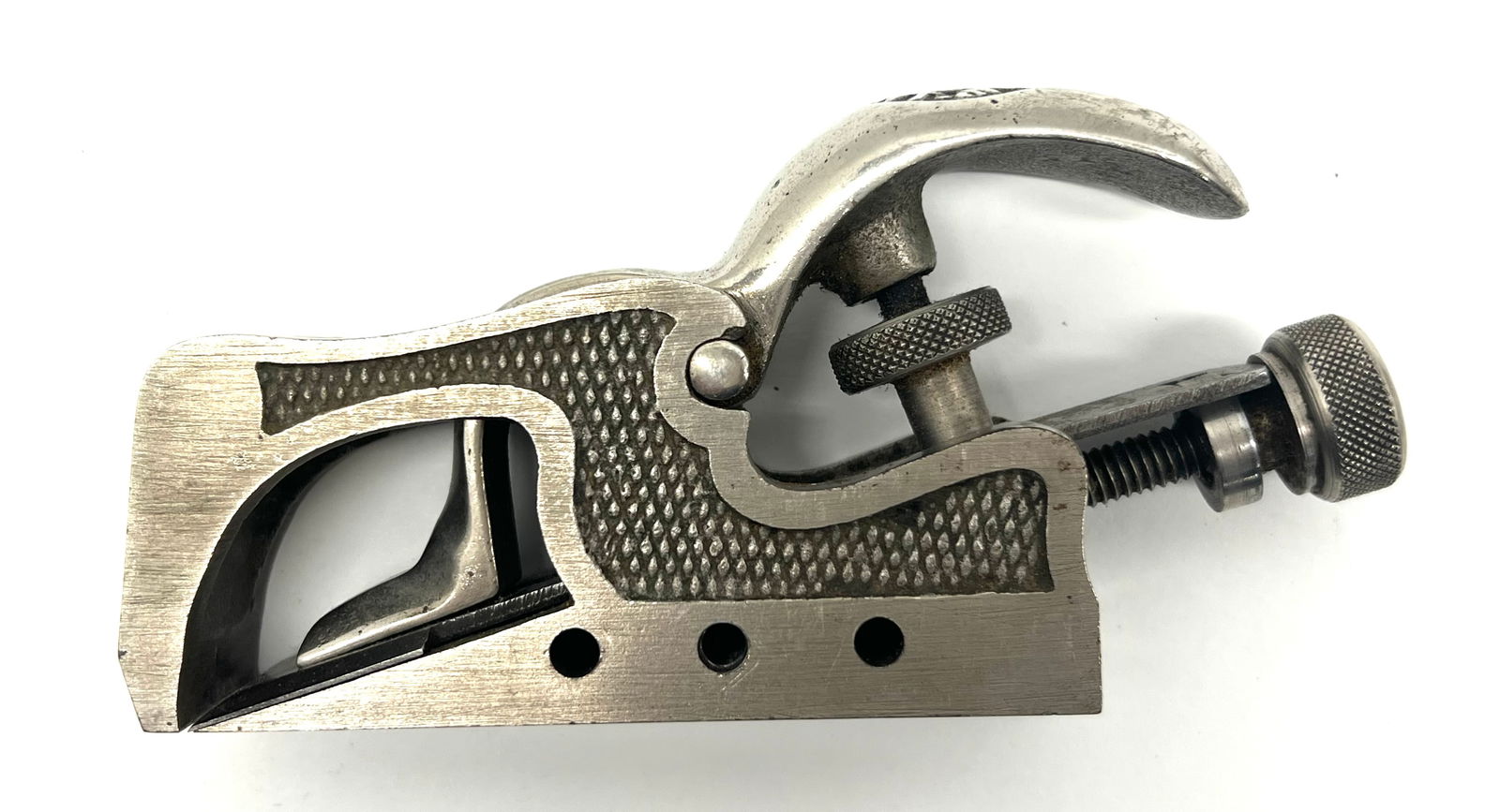 Rare Nickel Plated Preston Rabbet Plane (1 of 3)