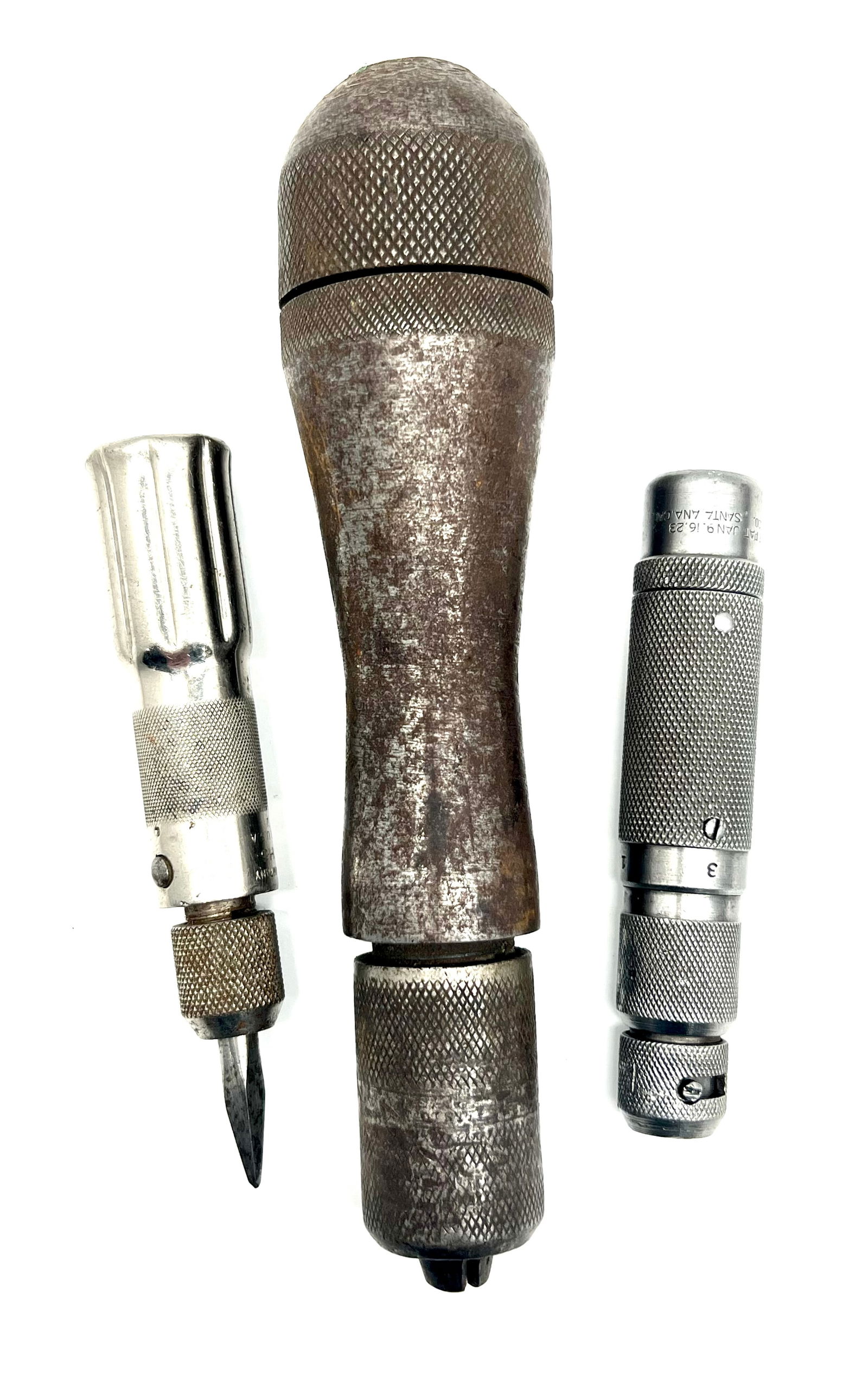 Three Metal Tool Handles (1 of 1)